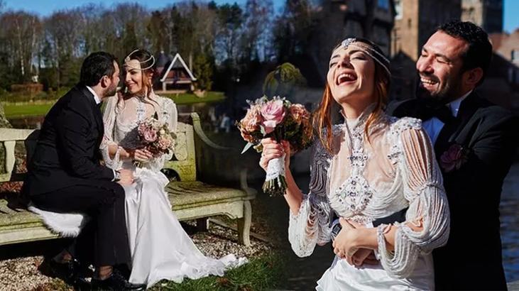 Düğün fotoğrafıyla romantik paylaşım! Ünlü oyuncu evlilik yıl dönümünü bu sözlerle kutladı