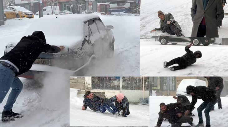 3 gündür durmadan yağan kar kenti felç etti! Yollar buz pistine döndü, vatandaş yürüyemedi