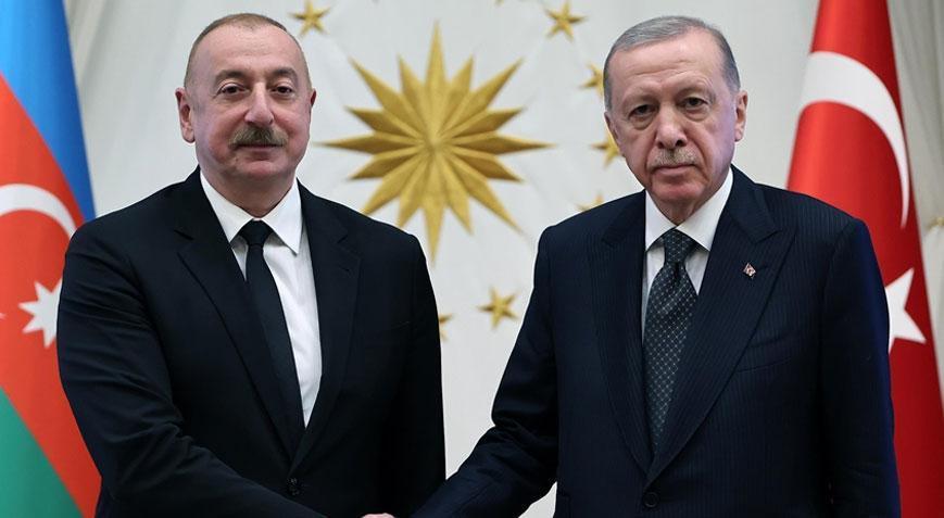 Cumhurbaşkanı Erdoğan, Azerbaycan Cumhurbaşkanı Aliyev ile görüştü