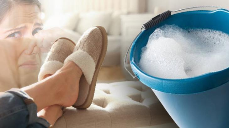 Üzerine serpip 1 saat bekleyen yaşadı Tek kova suyla terlikler mis kokacak