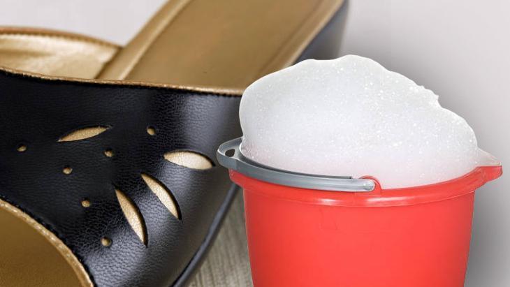 Üzerine serpip 1 saat bekleyen yaşadı Tek kova suyla terlikler mis kokacak