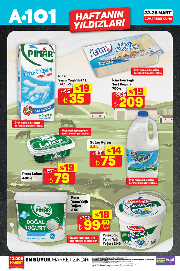 22-28 MART A101 AKTÜEL İNDİRİMLERİ