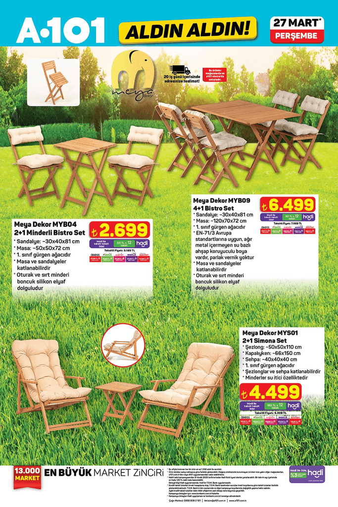 27 MART PERŞEMBE A101 AKTÜEL İNDİRİMLERİ
