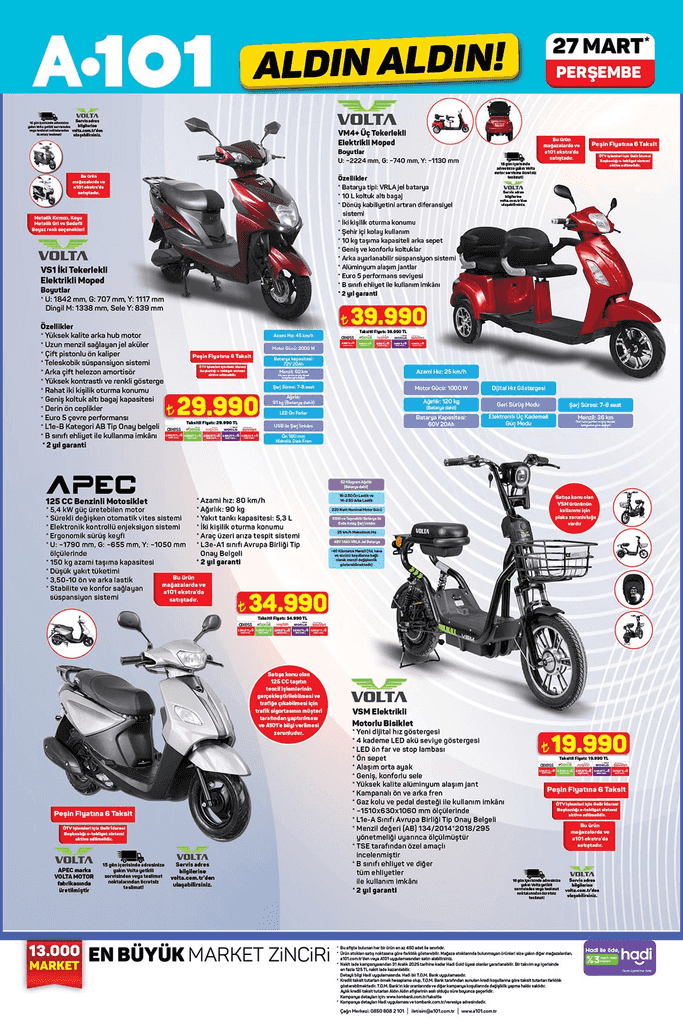 27 MART PERŞEMBE A101 AKTÜEL İNDİRİMLERİ