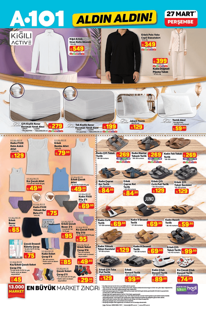 27 MART PERŞEMBE A101 AKTÜEL İNDİRİMLERİ