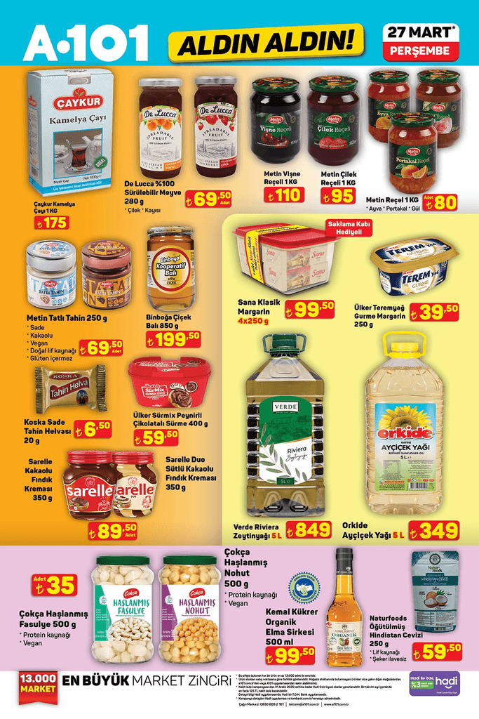 27 MART PERŞEMBE A101 AKTÜEL İNDİRİMLERİ