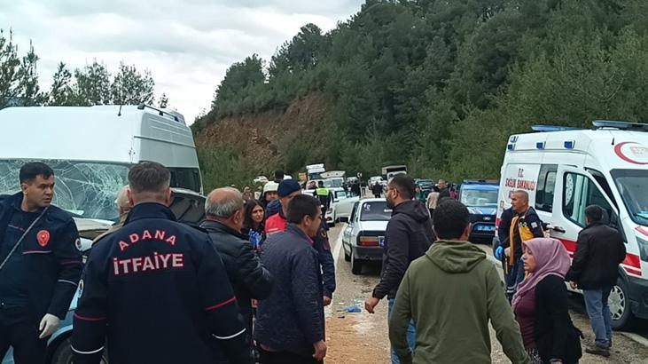 Adanadaki kazadan feci görüntüler Çok sayıda ölen var