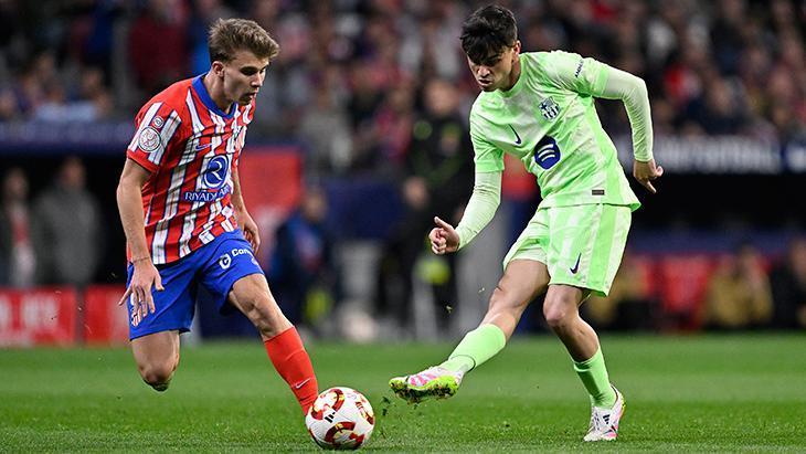 Atletico Madrid - Barcelona maçından kareler