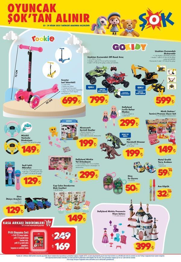 YENİ ŞOK AKTÜEL KATALOĞU 23 NİSAN 2025 İNDİRİMLERİ: Bu hafta ŞOK katalog ne alırsan 100 indirim kampanyası Crocs, Print Kamera, oyuncu kulaklığı...