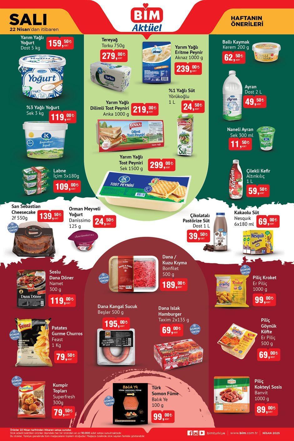 22 NİSAN SALI BİM AKTÜEL KATALOĞU