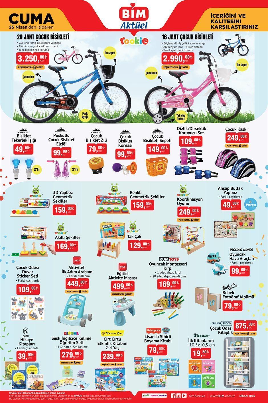 Bu haftanın 25 Nisan Cuma günü BİM aktüel kataloğu yayınlandı!