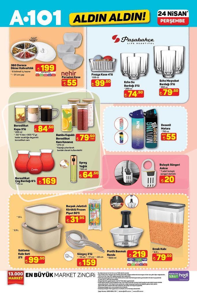 YEPYENİ İNDİRİM FIRSATI A101 katalog bu hafta: 24 Nisan 2025 A101 aktüel indirim kataloğu çıktı Elektrikli Araç, Masaj Aleti, Kettle... A101 aktüel Aldın Aldın kataloğu indirimleri belli oldu!