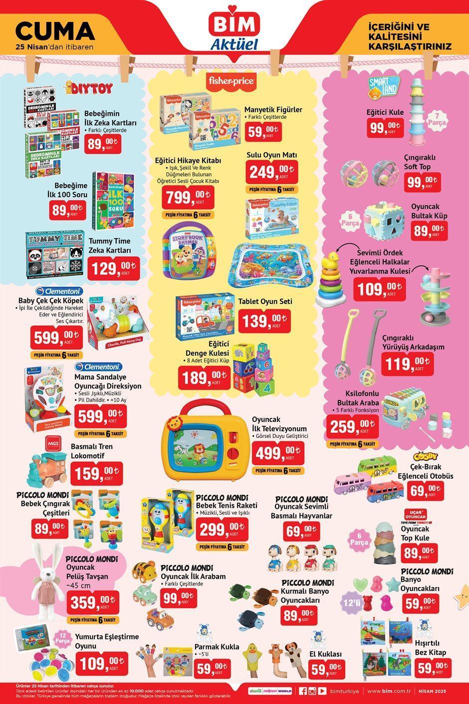 25 NİSAN CUMA BİM AKTÜEL İNDİRİMLERİ
