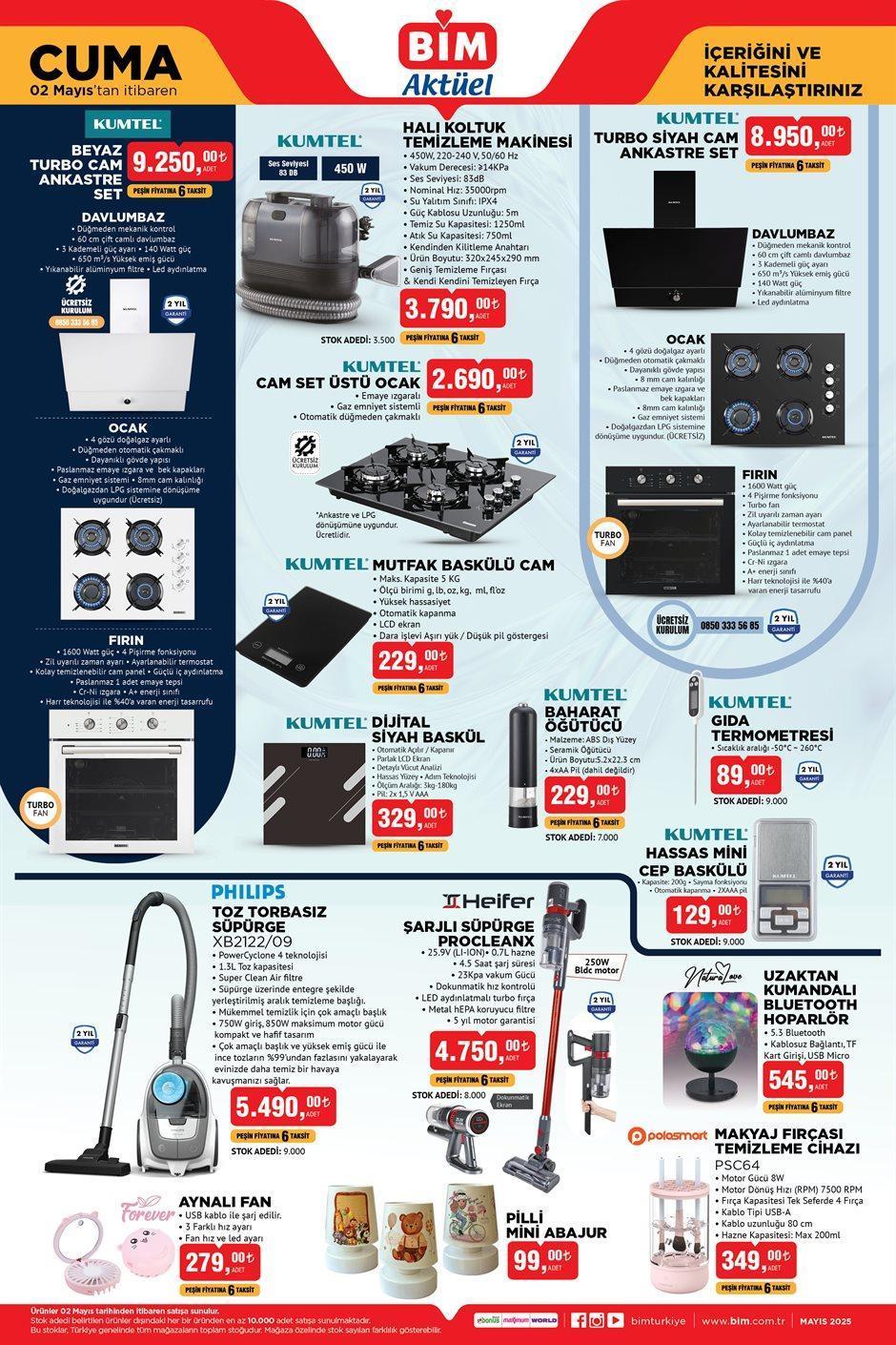 2 MAYIS CUMA BİM AKTÜEL KATALOĞU