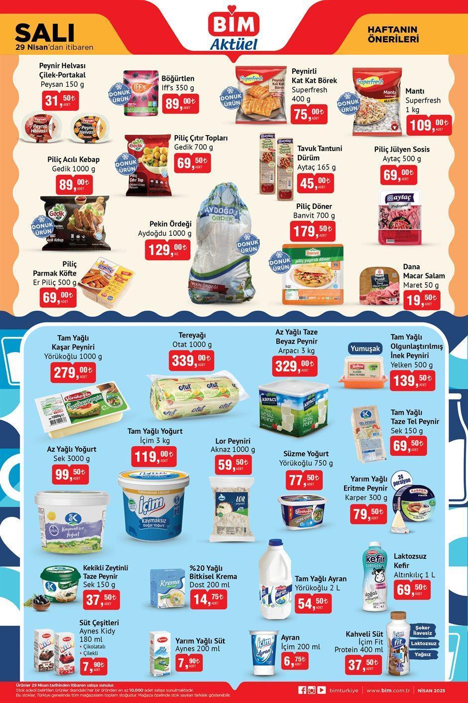 29 NİSAN SALI BİM AKTÜEL KATALOĞU