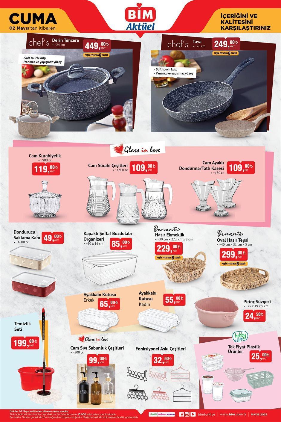 2 MAYIS CUMA BİM AKTÜEL KATALOĞU