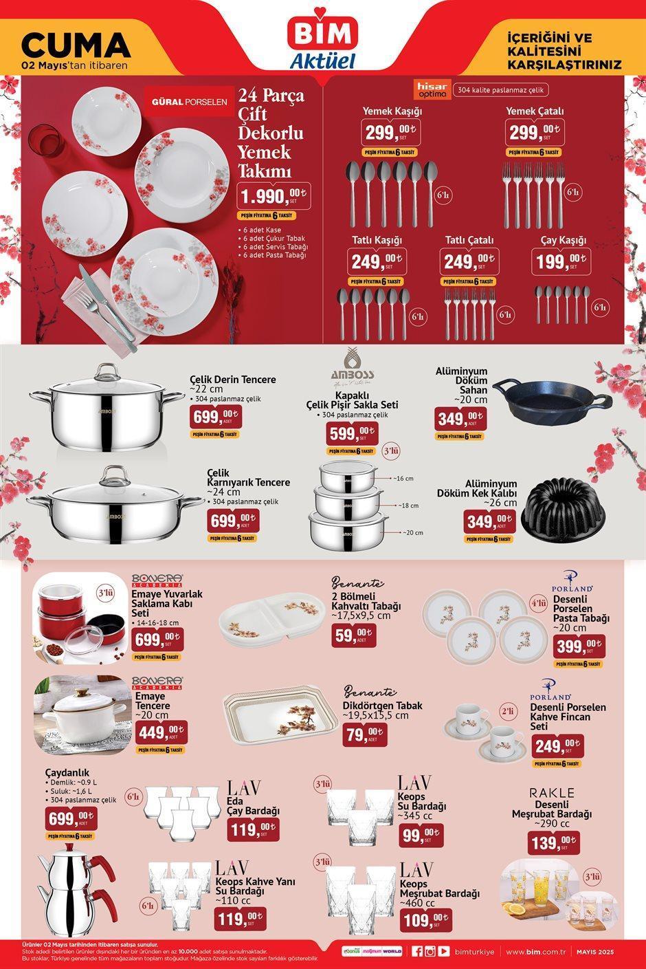 2 MAYIS CUMA BİM AKTÜEL KATALOĞU