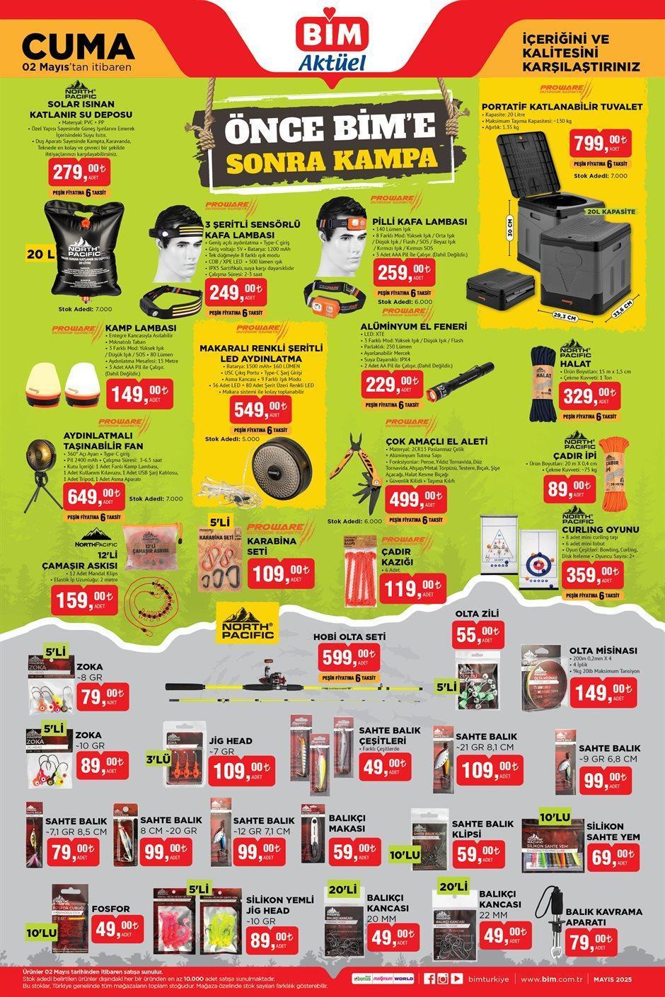 2 MAYIS CUMA BİM AKTÜEL KATALOĞU