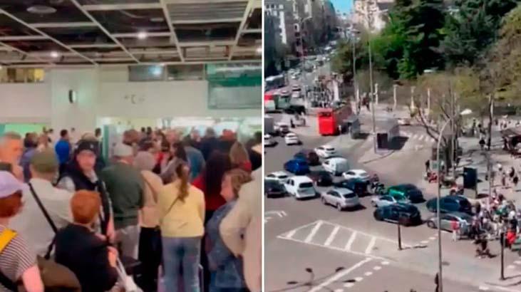 Avrupa'da kaos: İspanya, Portekiz ve Fransa'da elektrik kesintisinden ilk görüntüler!