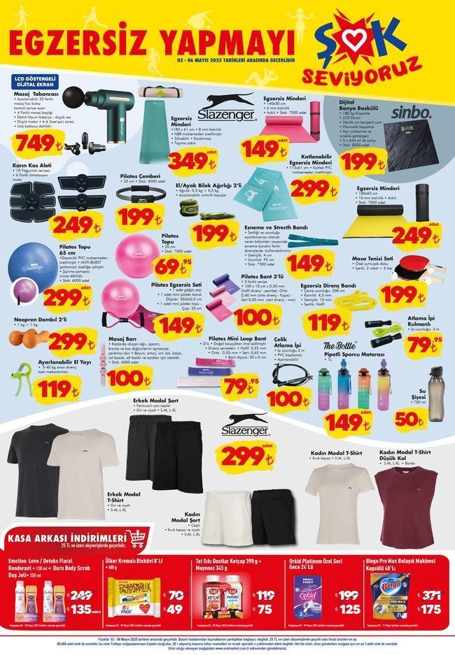 ŞOK 3 MAYIS 2025 AKTÜEL ÜRÜNLER KATALOĞU