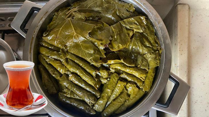 Çay bardağıyla pişen yaprak sarmanın tadı olay Tencerenin ortasına koyun Çay bardağıyla pişen yaprak sarmanın tadı olay Tencerenin ortasına koyun