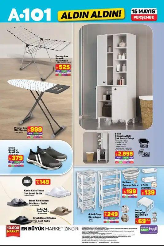 A101 15 Mayıs Aktüel Kataloğu A101 15 Mayıs Aktüel Kataloğu