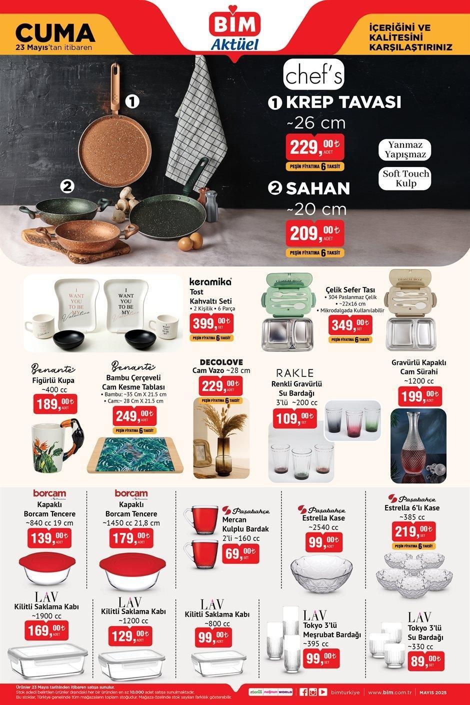 BİM 23 MAYIS AKTÜEL KATALOĞU