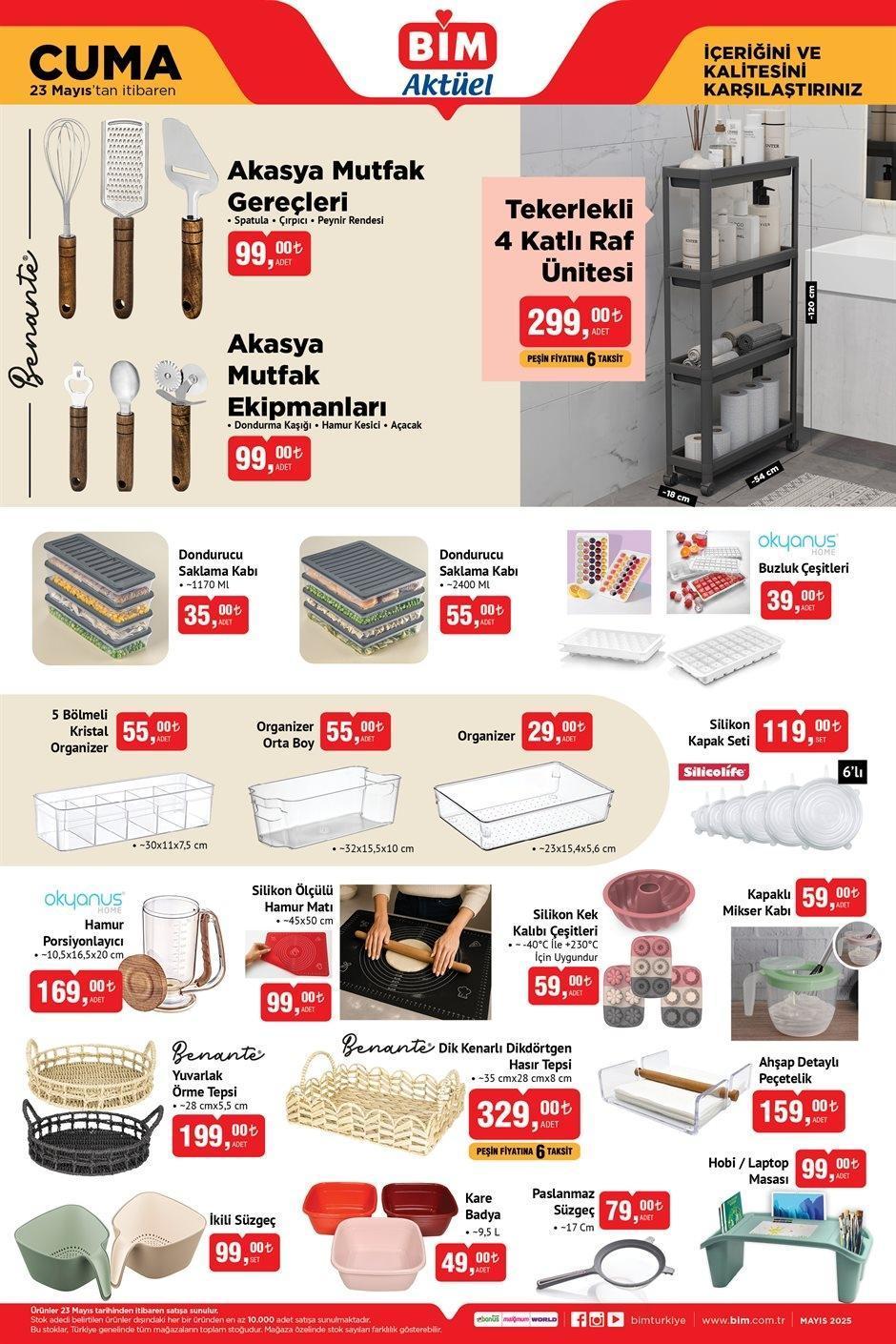 BİM 23 MAYIS AKTÜEL KATALOĞU