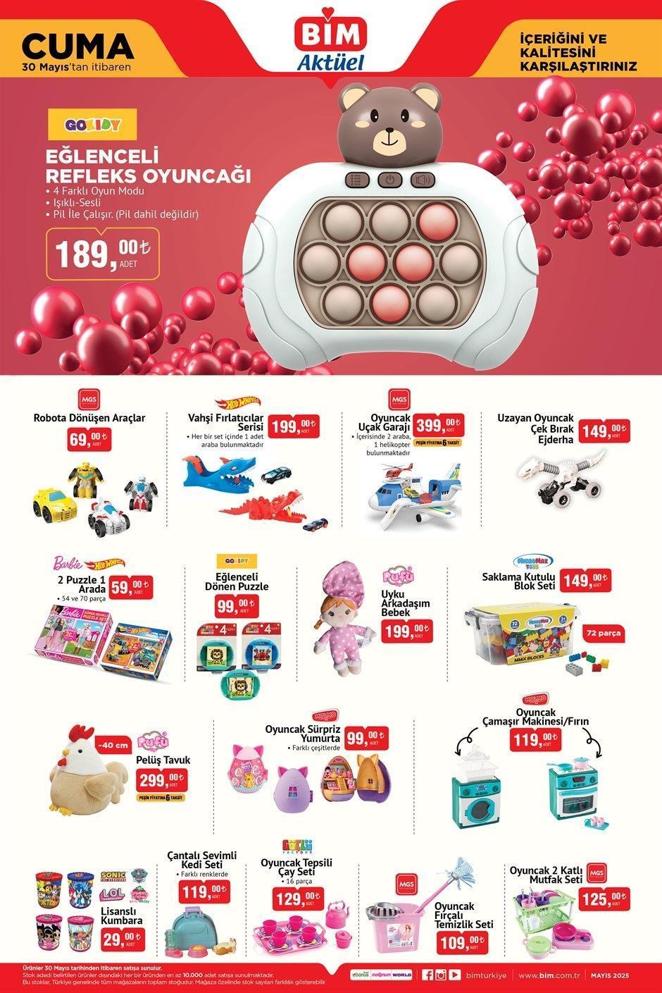 BİM 30 MAYIS CUMA AKTÜEL KATALOĞU