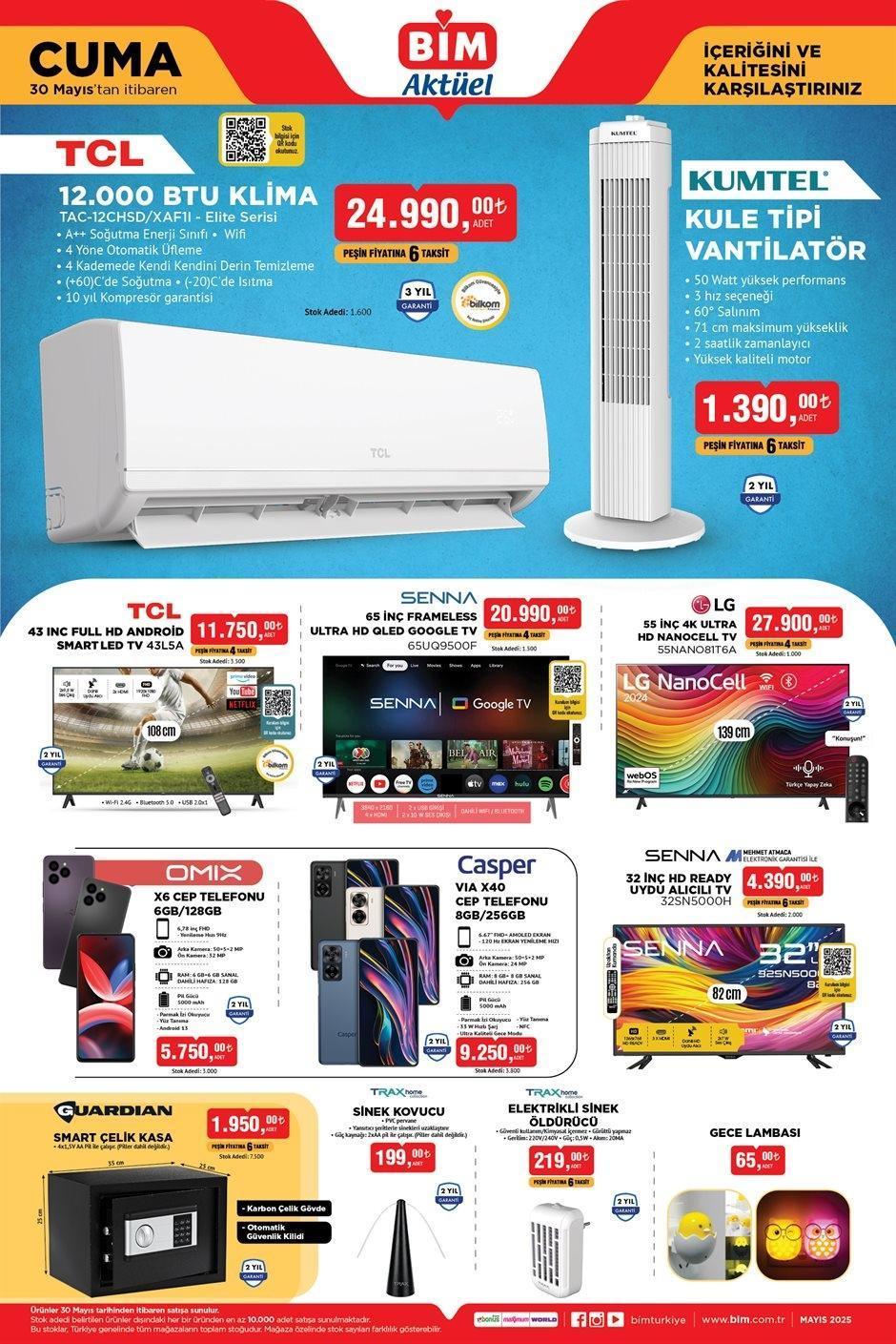 BİM 30 MAYIS CUMA AKTÜEL KATALOĞU