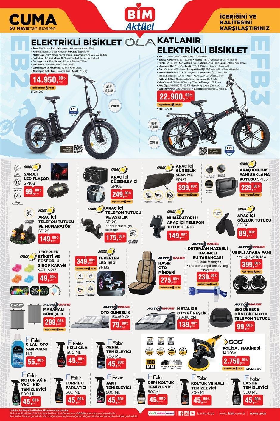 BİM 30 MAYIS CUMA AKTÜEL KATALOĞU
