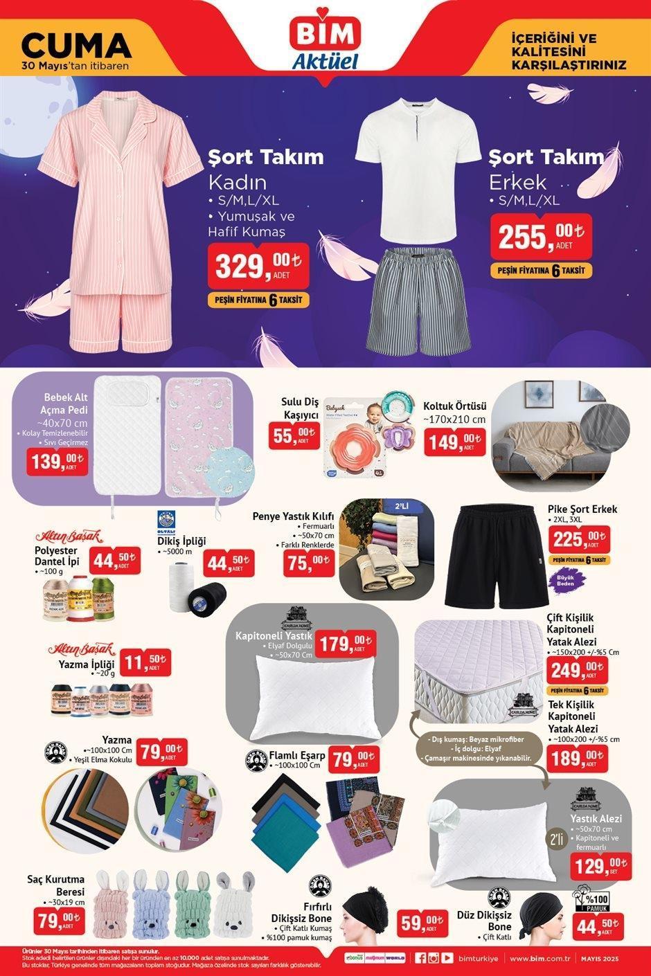 BİM 30 MAYIS CUMA AKTÜEL KATALOĞU