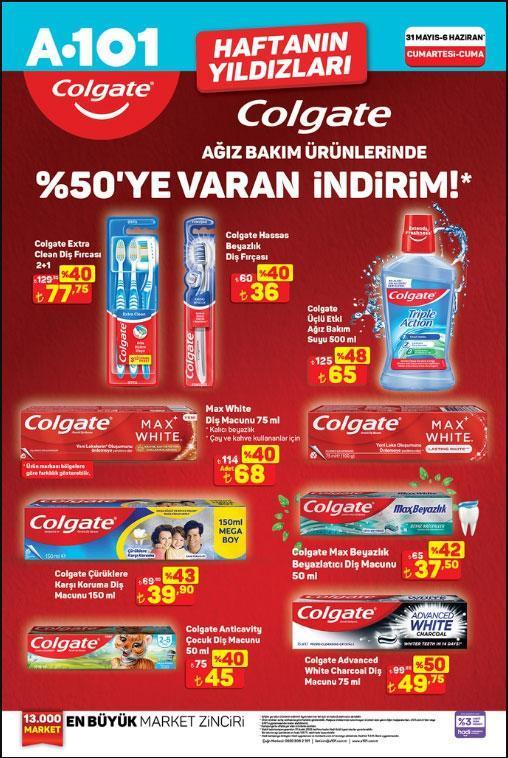 A101 HAFTANIN YILDIZLARI 31 MAYIS-6 HAZİRAN KATALOĞU