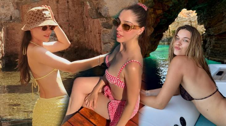 Ünlü isimler yaz sezonunu açtı! 3 güzelden plaj pozları