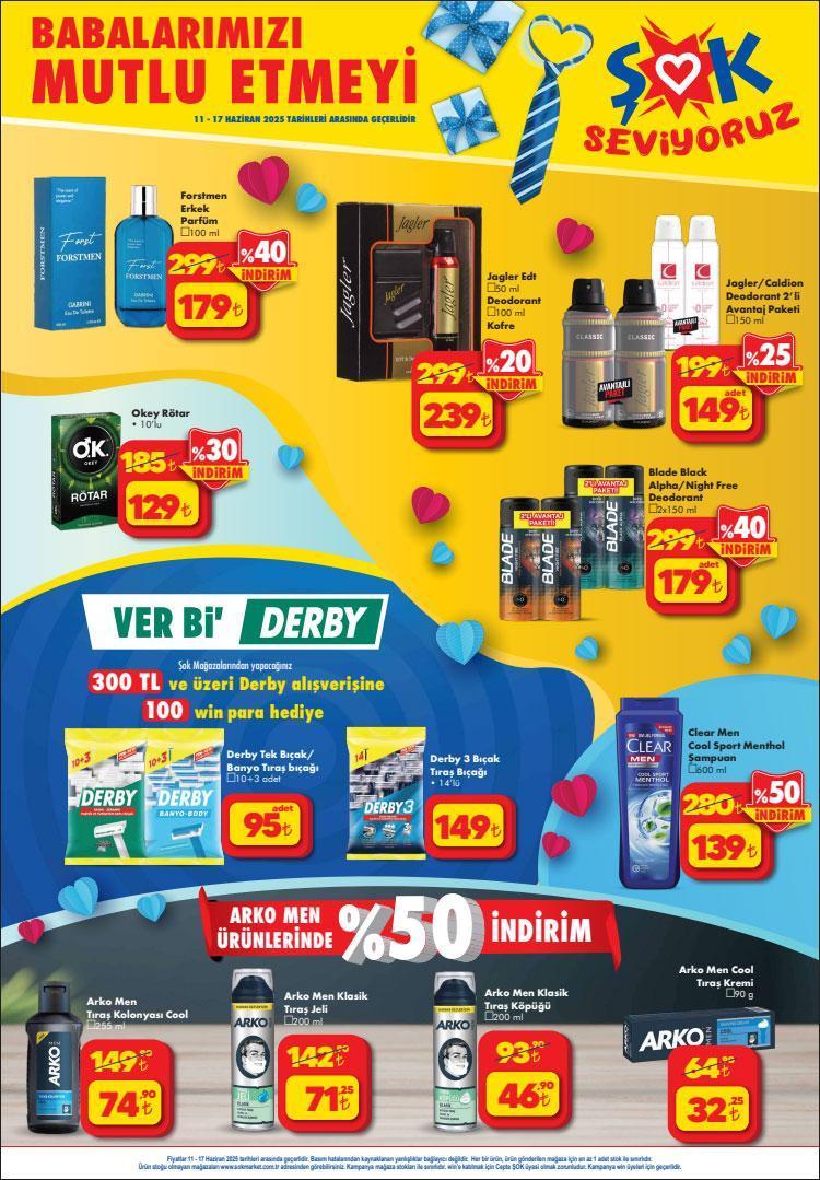 YENİ ŞOK AKTÜEL KATALOĞU (11-17 HAZİRAN) ŞOK Market 11 Haziran aktüel kataloğunda hangi ürünler satışa çıktı Babalar Gününe özel indirimli ürün seçenekleri...