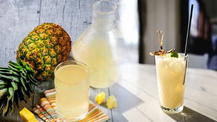 Haftada 4 kilo verdiren ananas sirkesi Her sabah 1 tatlı kaşığıyla göbek gidiyor