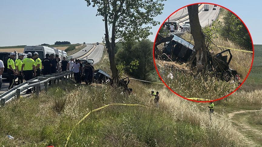 Son dakika... Edirne’de katliam gibi kaza 2si çocuk 5 kişi öldü