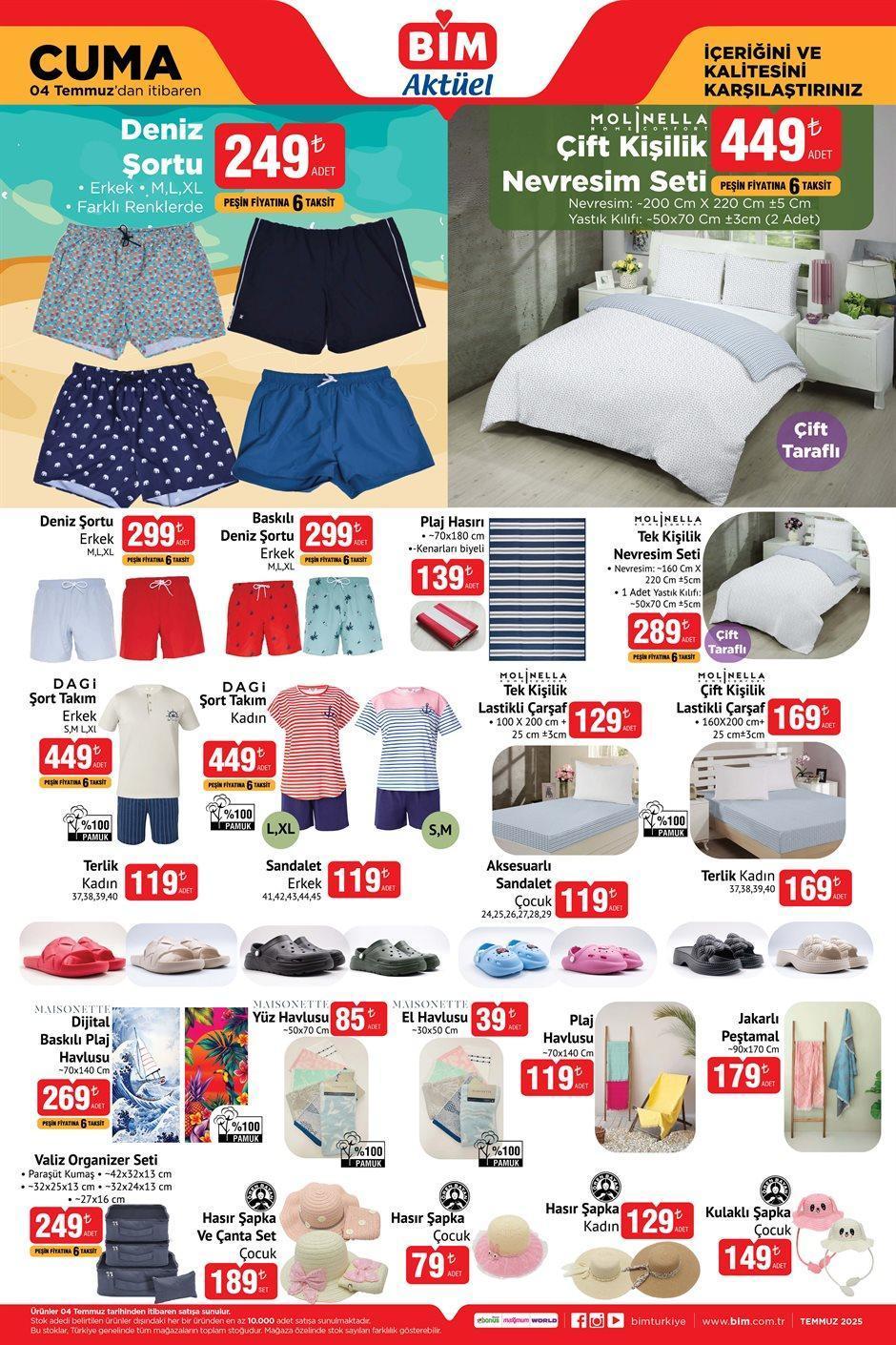 4 TEMMUZ CUMA BİM AKTÜEL İNDİRİMLERİ