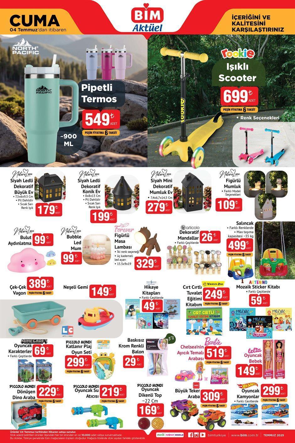 4 TEMMUZ CUMA BİM AKTÜEL İNDİRİMLERİ