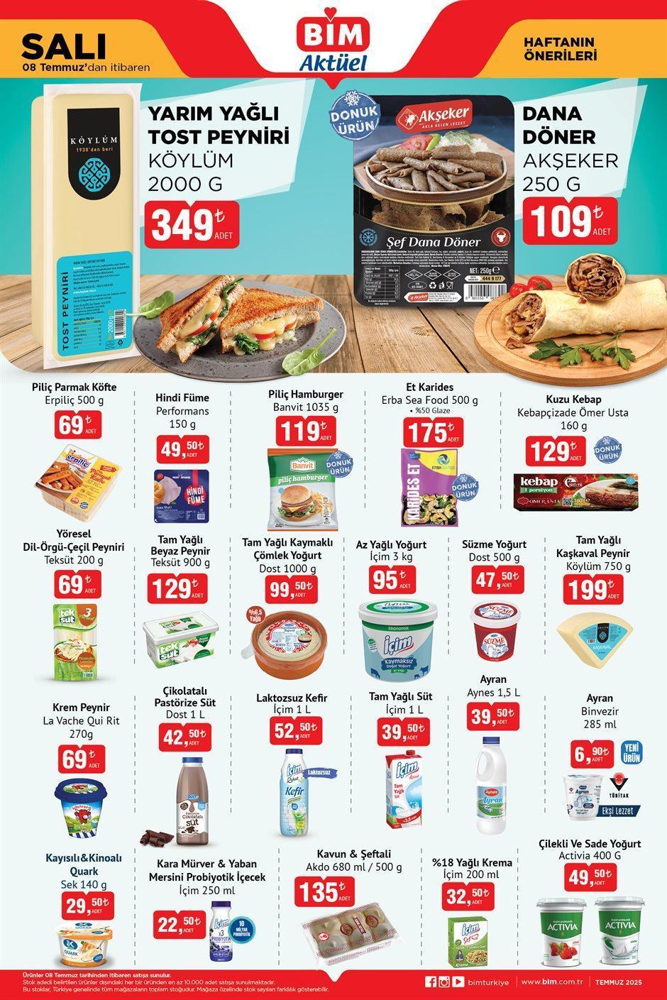 8 TEMMUZ SALI BİM AKTÜEL KATALOĞU