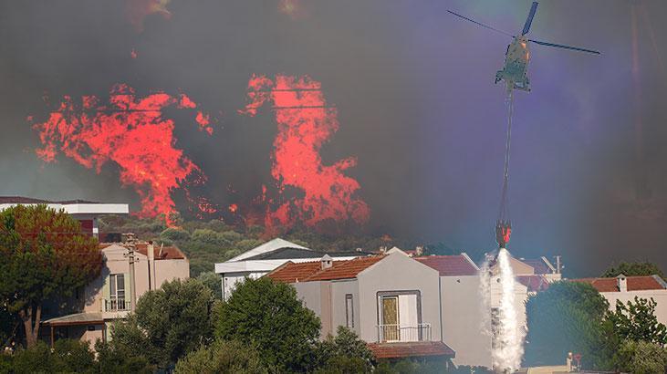 SON DAKİKA YANGIN HABERLERİ: Ciğerlerimiz yanıyor! Birçok ilde orman yangını! Çeşme'den can yakan görüntüler...