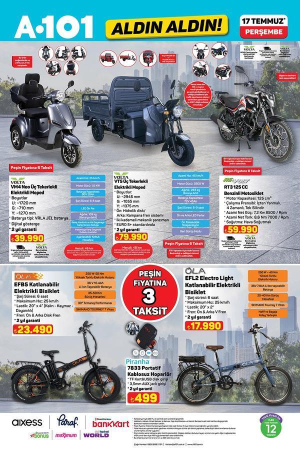 A101 ALDIN ALDIN 17 TEMMUZ AKTÜEL İNDİRİMLERİ A101 katalog indirimli ürünleri belli oldu1 Klima, Benzinli Motosiklet, Masaj Aleti, Dikey Süpürge... A101 ALDIN ALDIN 17 TEMMUZ AKTÜEL İNDİRİMLERİ A101 katalog indirimli ürünleri belli oldu1 Klima, Benzinli Motosiklet, Masaj Aleti, Dikey Süpürge...