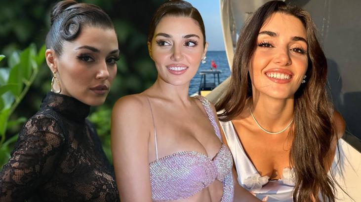 Hande Erçel düğüne güzelliğiyle damga vurdu! Hakan Sabancı ile göz göze