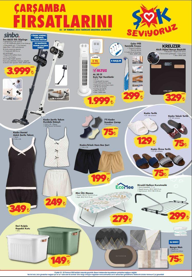 ŞOK 23-29 TEMMUZ AKTÜEL KATALOĞU