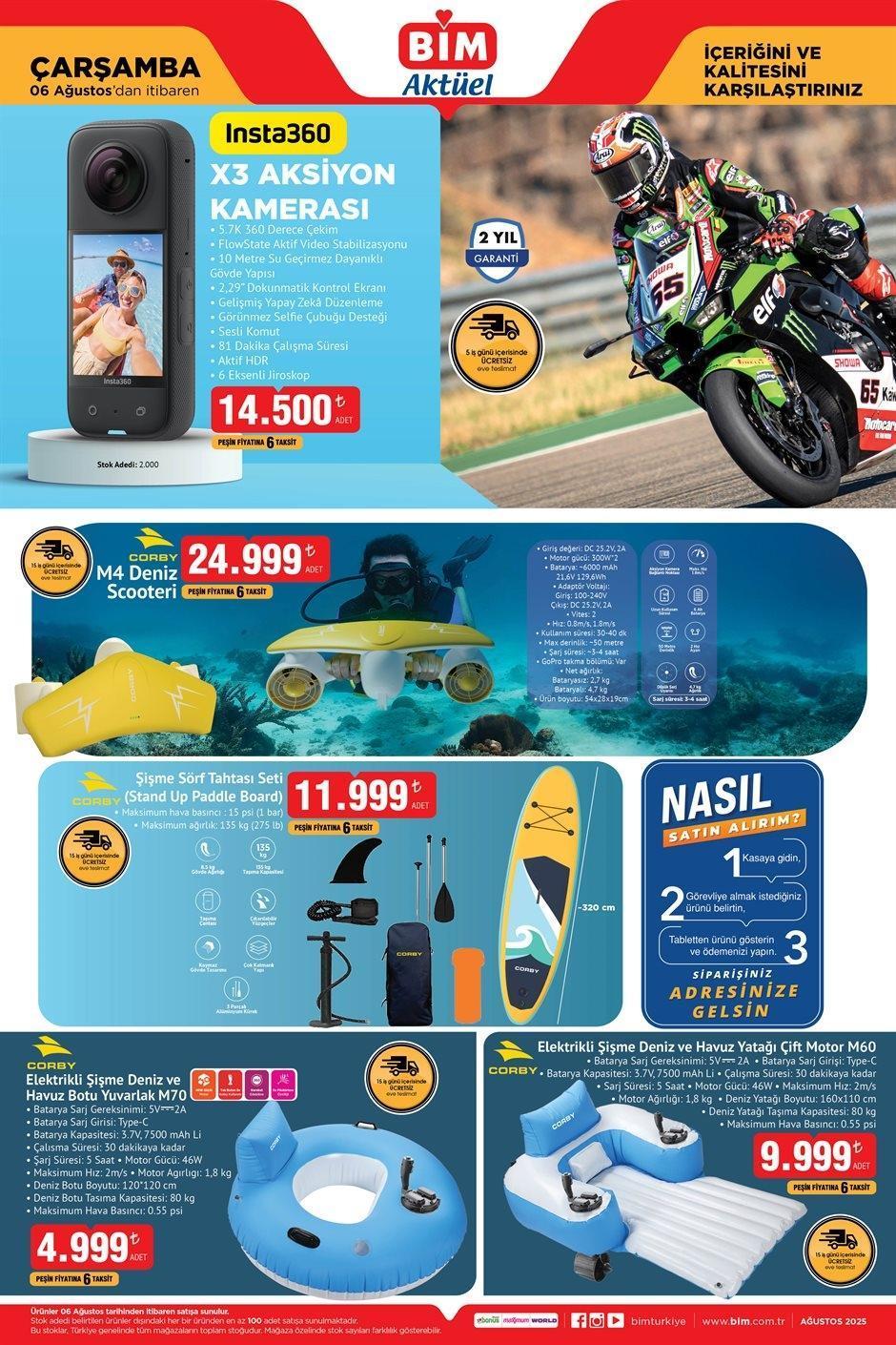6 AĞUSTOS ÇARŞAMBA BİM AKTÜEL KATALOĞU