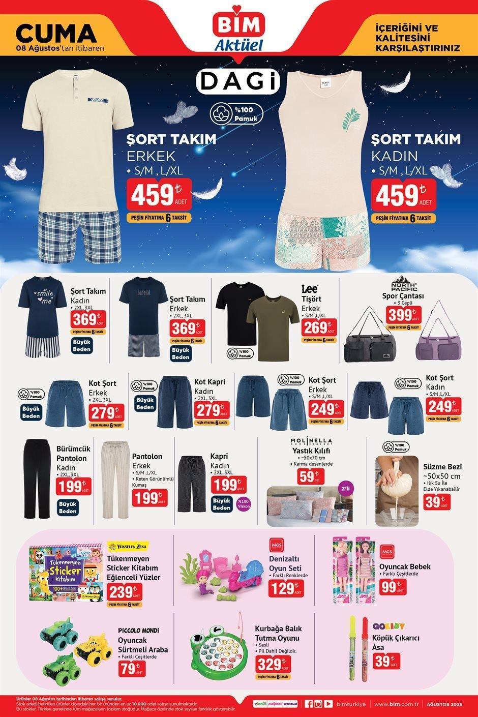 8 AĞUSTOS CUMA BİM YENİ AKTÜEL KATALOG