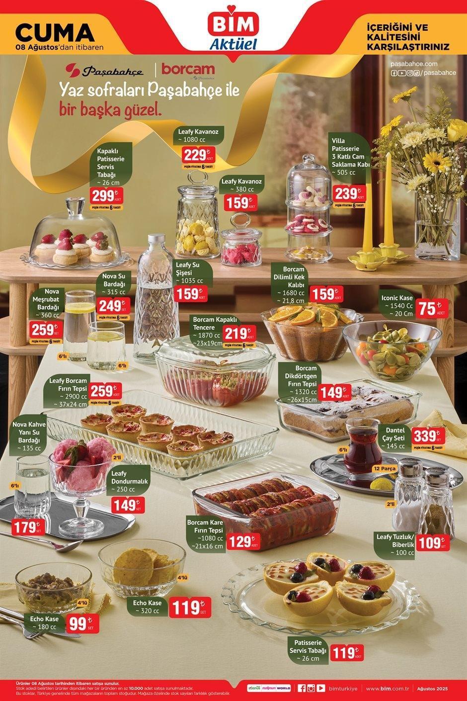 8 AĞUSTOS CUMA BİM YENİ AKTÜEL KATALOG