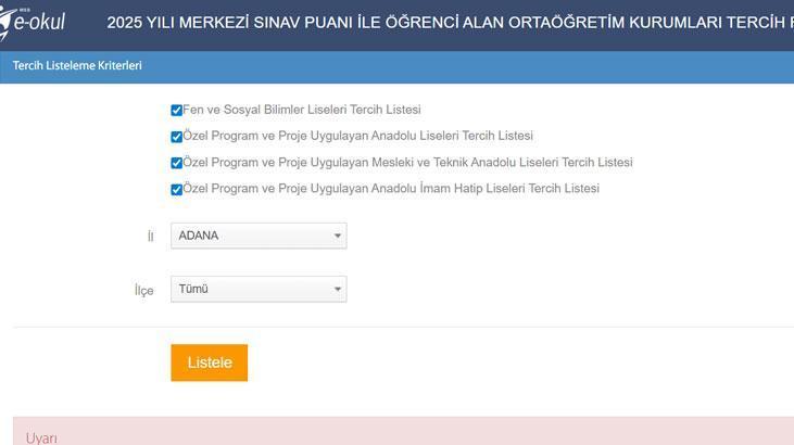 LGS 1. NAKİL TERCİH SONUÇLARI NE ZAMAN AÇIKLANACAK