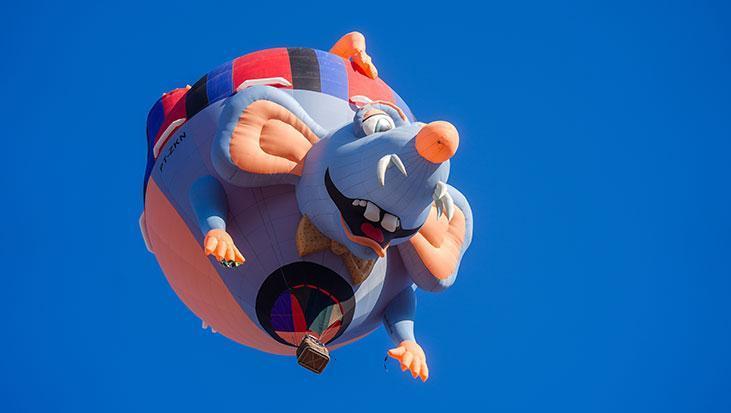 40 FİGÜRLÜ BALON AYNI ANDA HAVALANDI