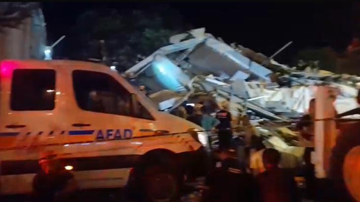 SON DAKİKA | Balıkesir’de 6.1 şiddetindeki deprem sonrası 16 bina yıkıldı İşte o kareler